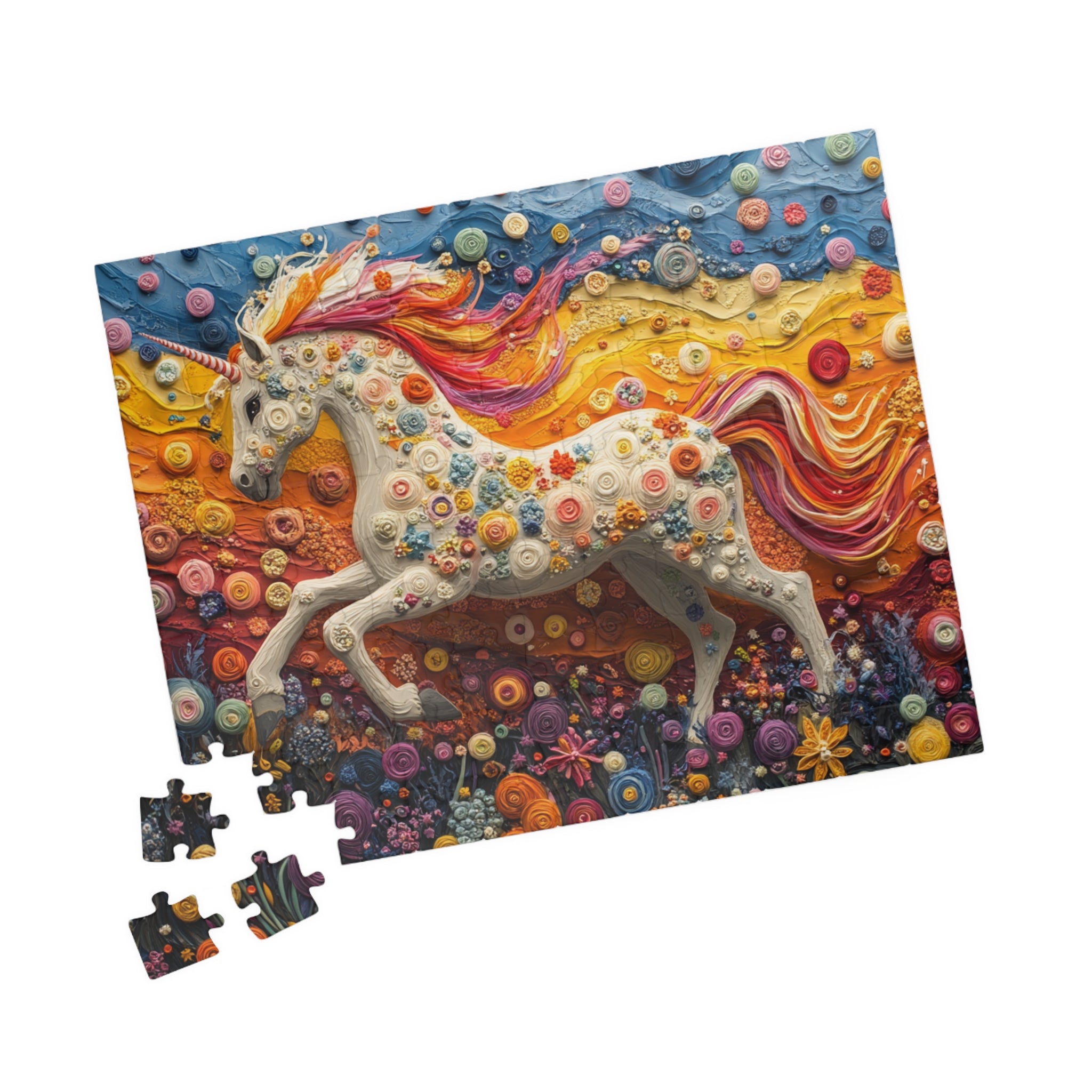 Whimsical Unicorn Jigsaw Puzzle - 110 to 1014 Pieces | Colorful Fantasy Art Puzzle