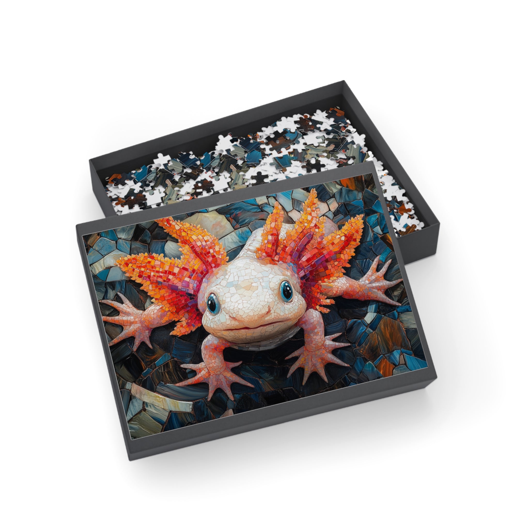 Cute Axolotl Puzzle - 96 to 1000 Pieces | Premium Satin Finish Jigsaw for All Ages
