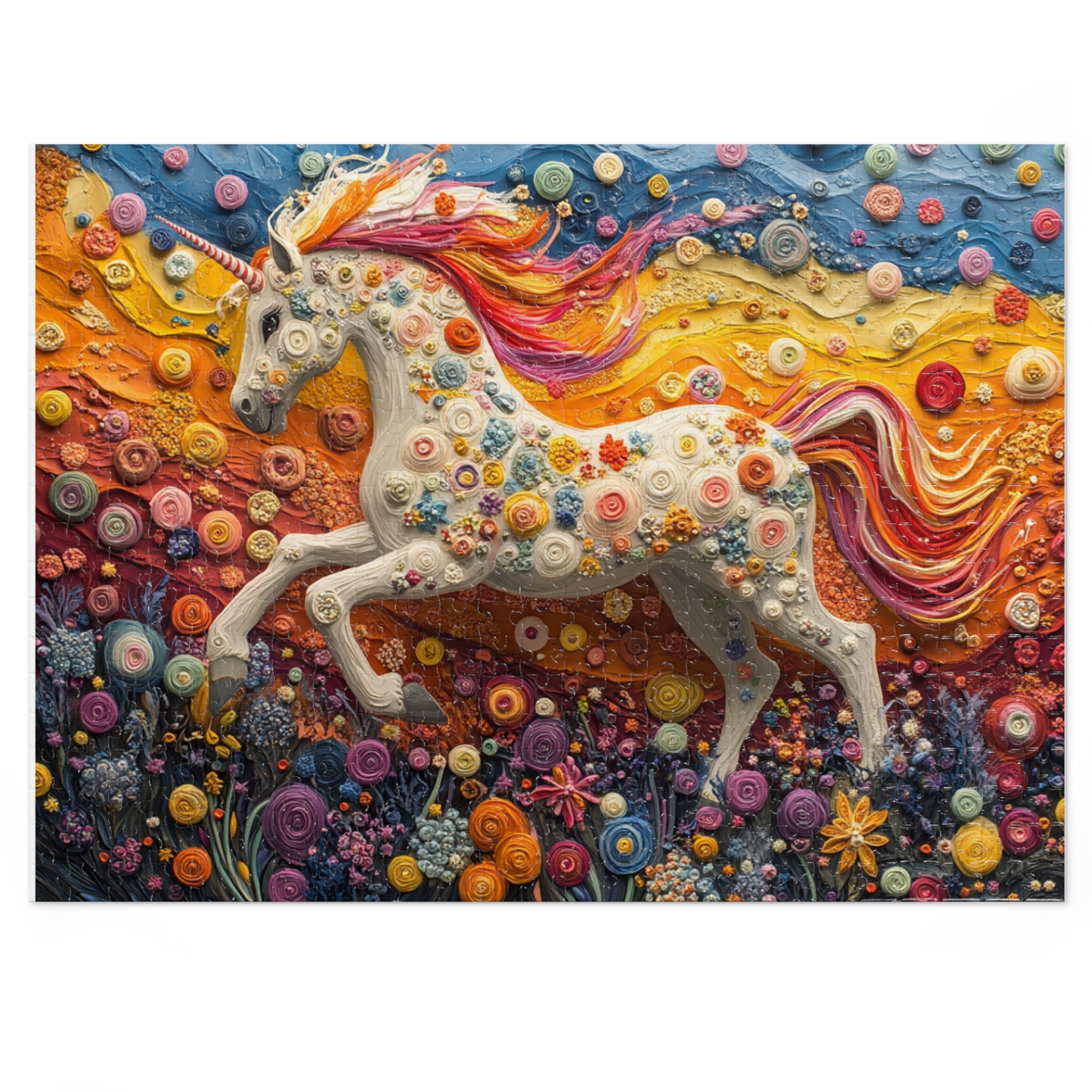 Dreamscape Unicorn Puzzle in White Tin - 30 to 2000 Pieces | Premium Gift Box Jigsaw