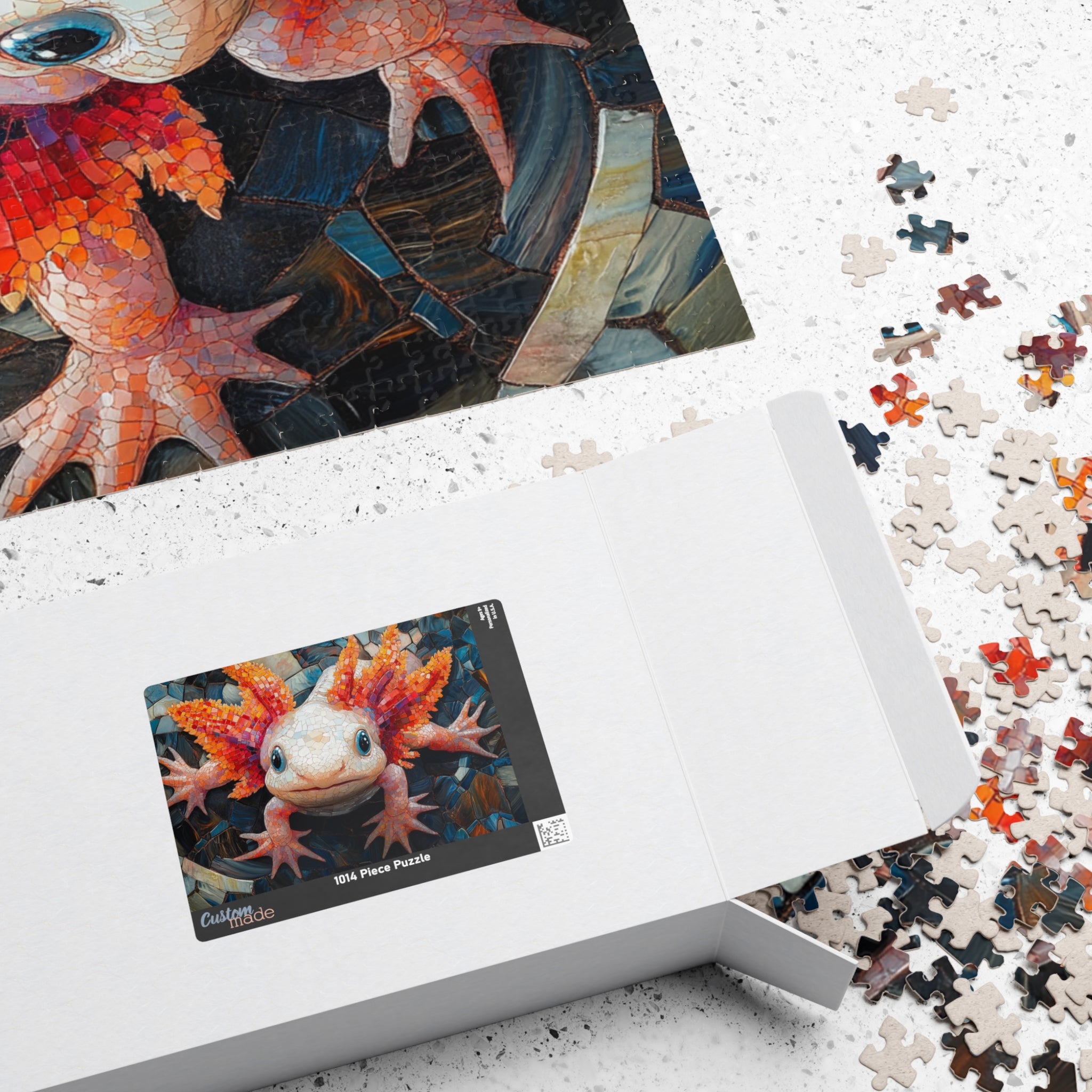 Cute Axolotl Jigsaw Puzzle - 110 to 1014 Pieces | Glossy Finish Brain Teaser
