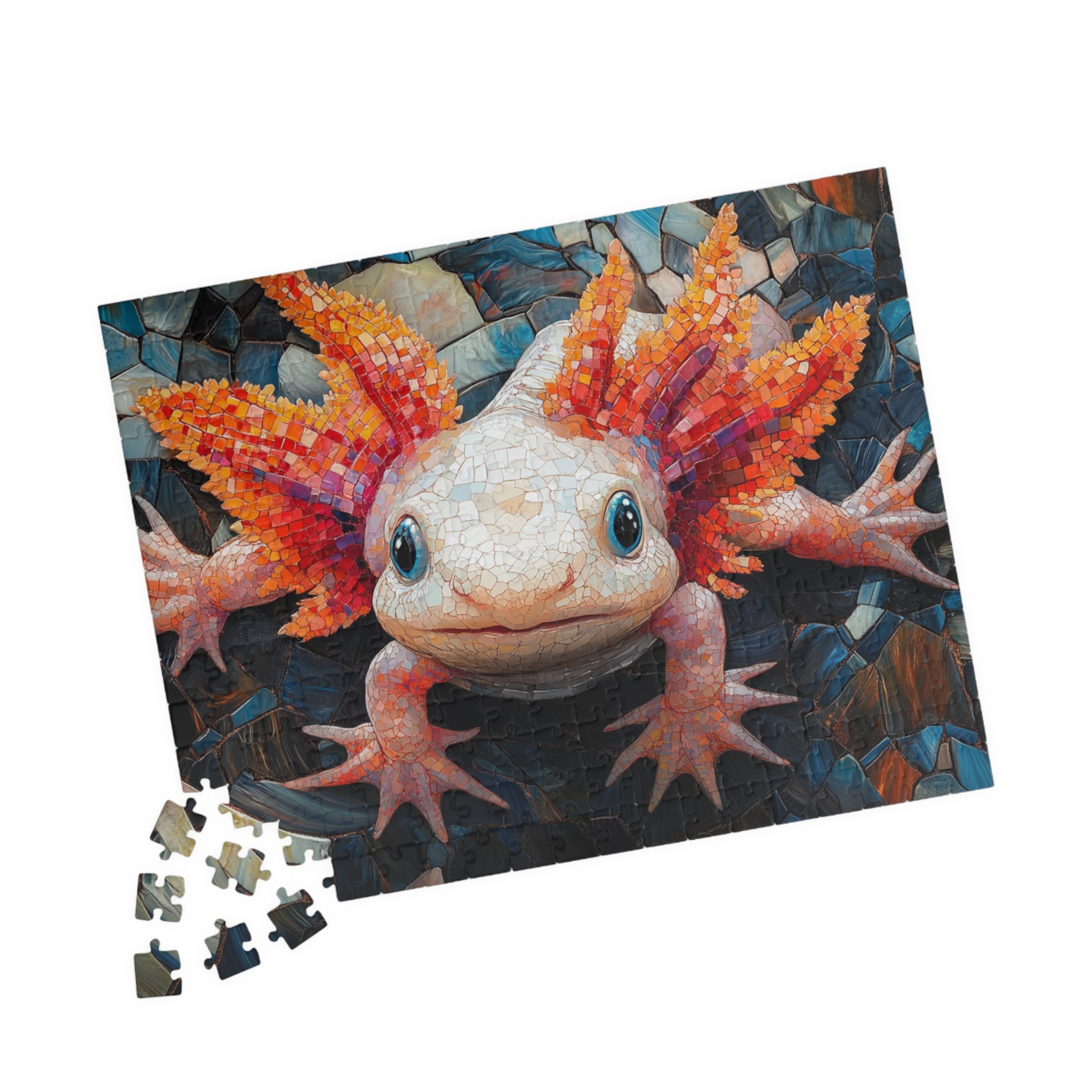 Cute Axolotl Jigsaw Puzzle - 110 to 1014 Pieces | Glossy Finish Brain Teaser