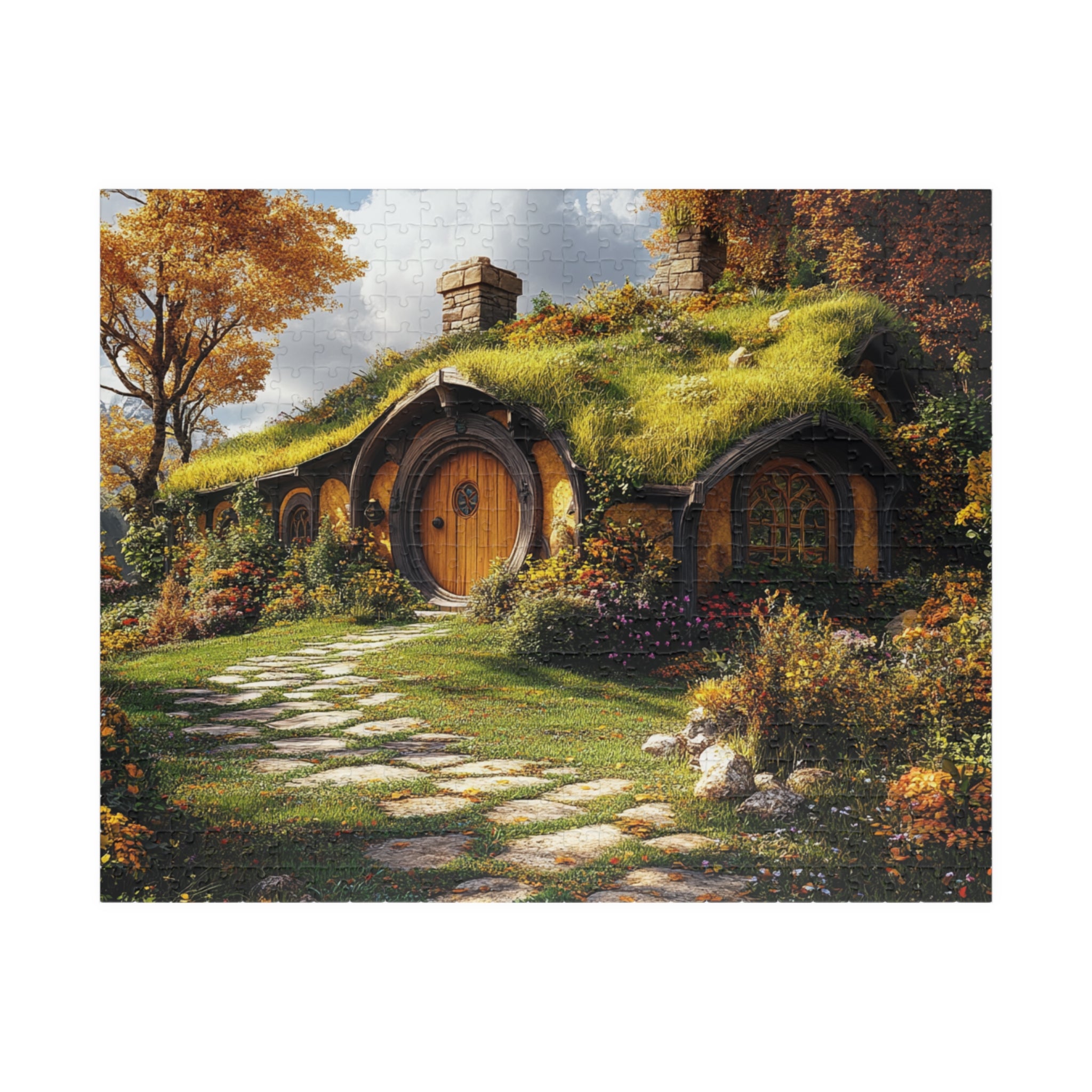 Cozy Cottage Jigsaw Puzzle - 110 to 1014 Pieces | Fantasy Landscape Art Puzzle