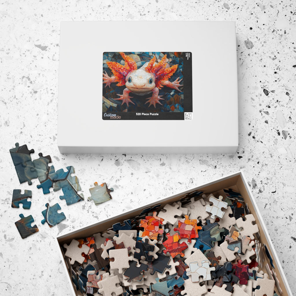 Cute Axolotl Jigsaw Puzzle - 110 to 1014 Pieces | Glossy Finish Brain Teaser