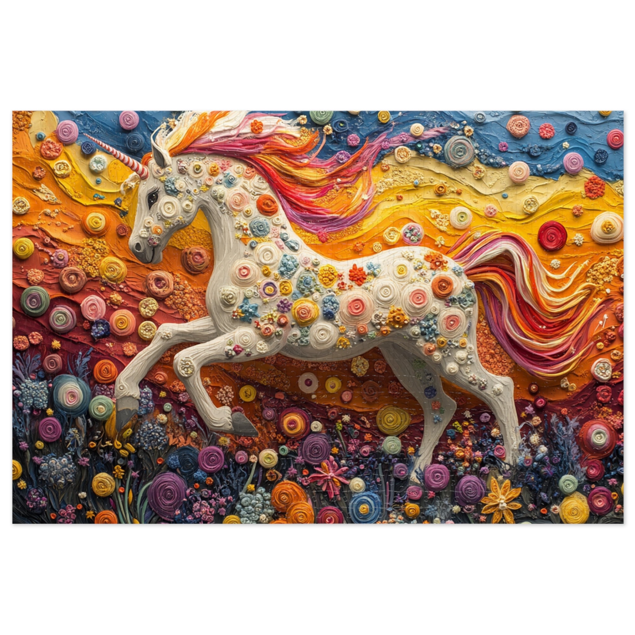 Dreamscape Unicorn Puzzle in White Tin - 30 to 2000 Pieces | Premium Gift Box Jigsaw