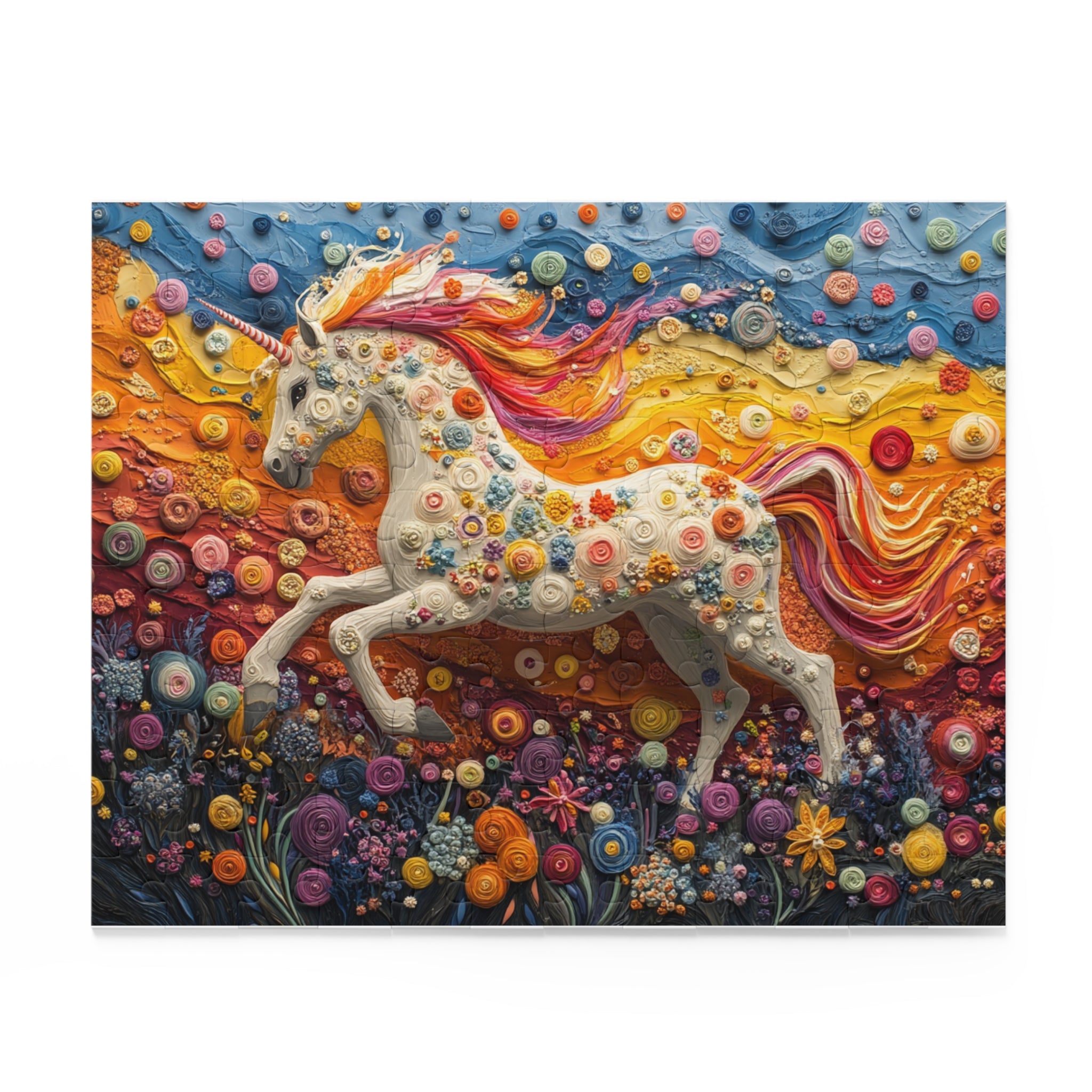 Unicorn Dreamscape Puzzle - 120 to 500 Pieces | Textured Fantasy Art Jigsaw