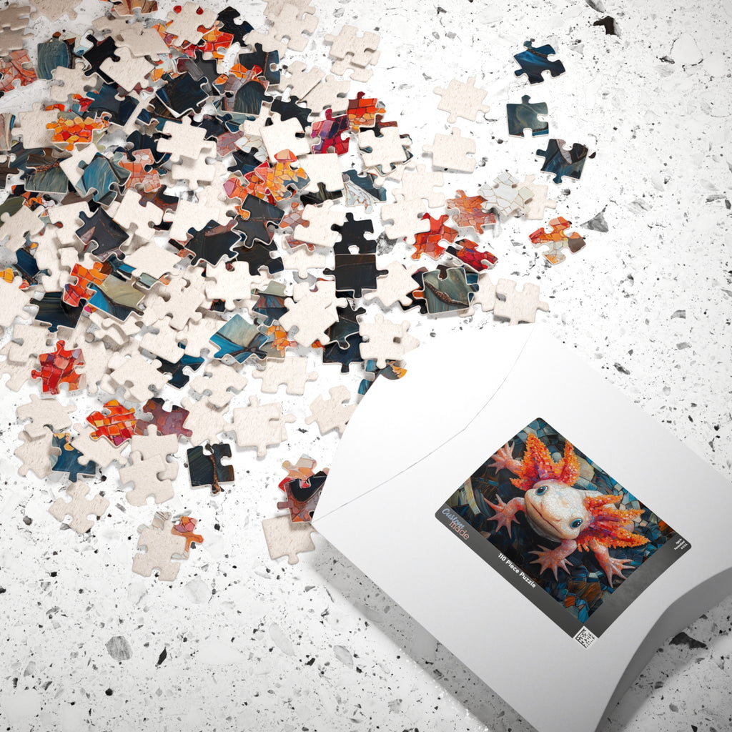 Cute Axolotl Jigsaw Puzzle - 110 to 1014 Pieces | Glossy Finish Brain Teaser