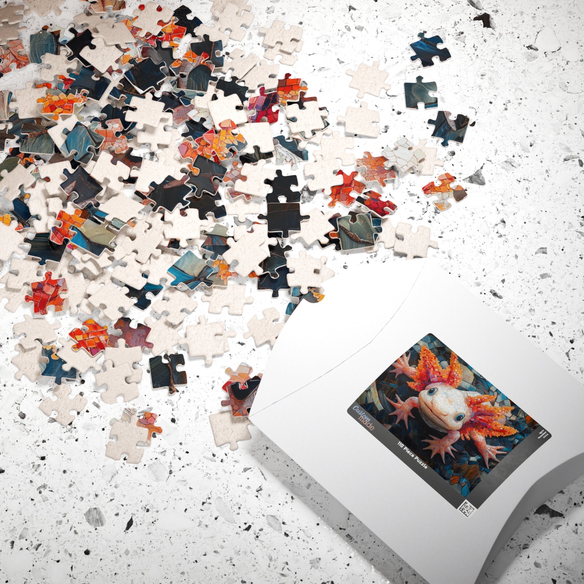 Cute Axolotl Jigsaw Puzzle - 110 to 1014 Pieces | Glossy Finish Brain Teaser