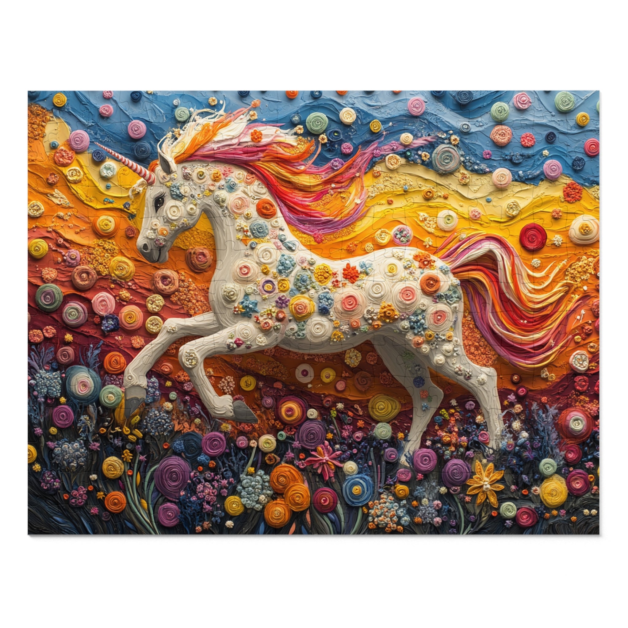 Dreamscape Unicorn Puzzle in White Tin - 30 to 2000 Pieces | Premium Gift Box Jigsaw