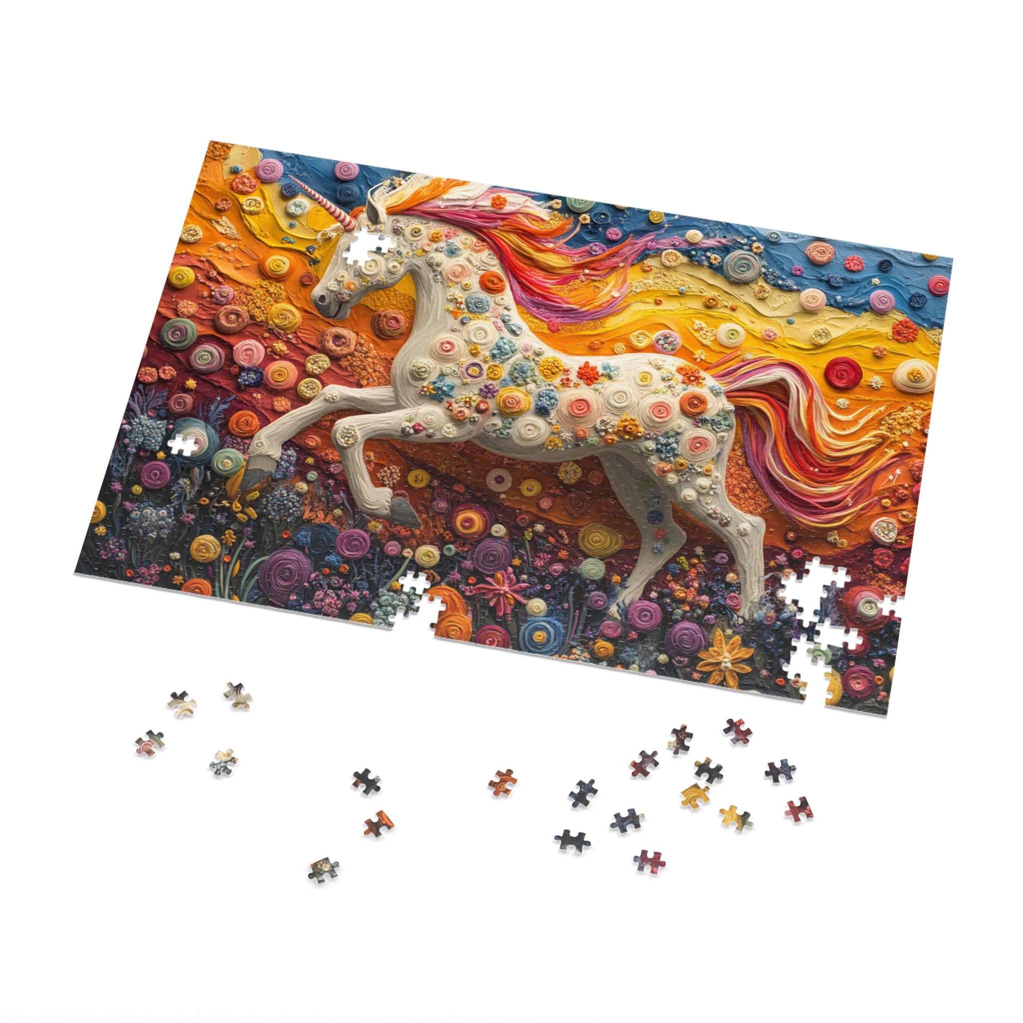 Dreamscape Unicorn Puzzle in White Tin - 30 to 2000 Pieces | Premium Gift Box Jigsaw