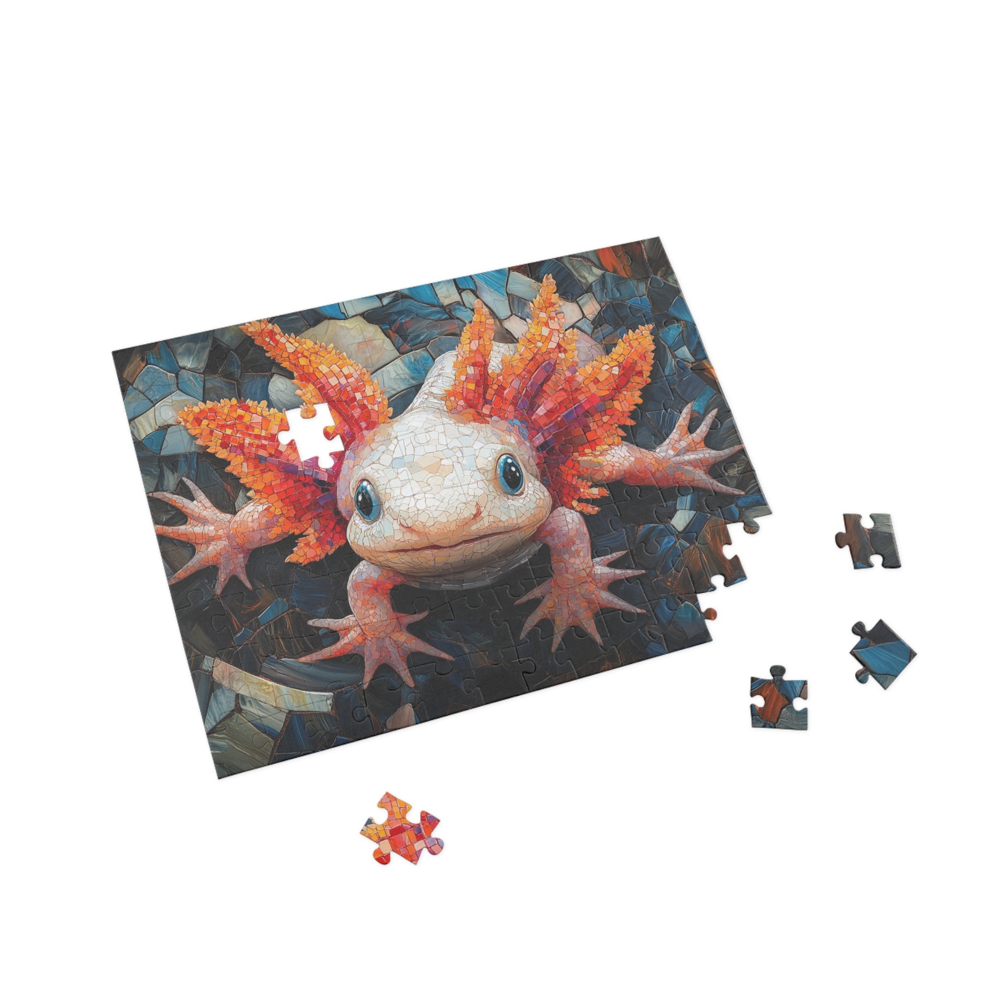 Cute Axolotl Puzzle - 96 to 1000 Pieces | Premium Satin Finish Jigsaw for All Ages