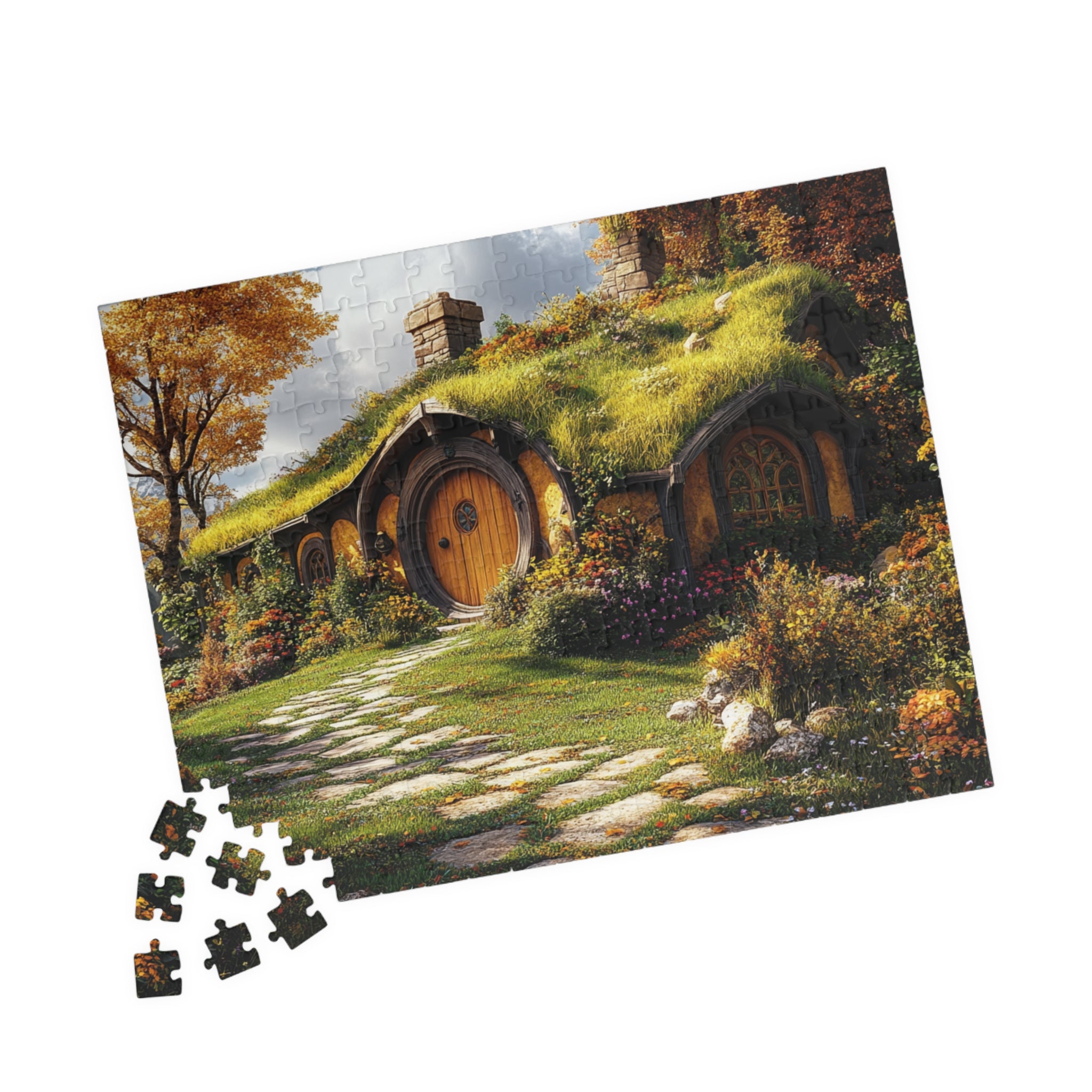 Cozy Cottage Jigsaw Puzzle - 110 to 1014 Pieces | Fantasy Landscape Art Puzzle